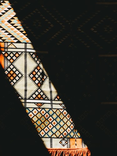 Hand-knotted Berber rug on a supplier product page